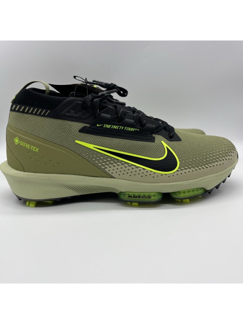Nike Men's Infinity Tour 2 GORE-TEX Golf Shoes Green Black Size 12 FV4897-300